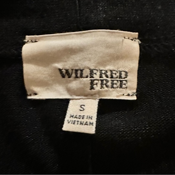 Wilfred Aritzia Cardigan Womens Black Open Front Pockets Small - Picture 6 of 6